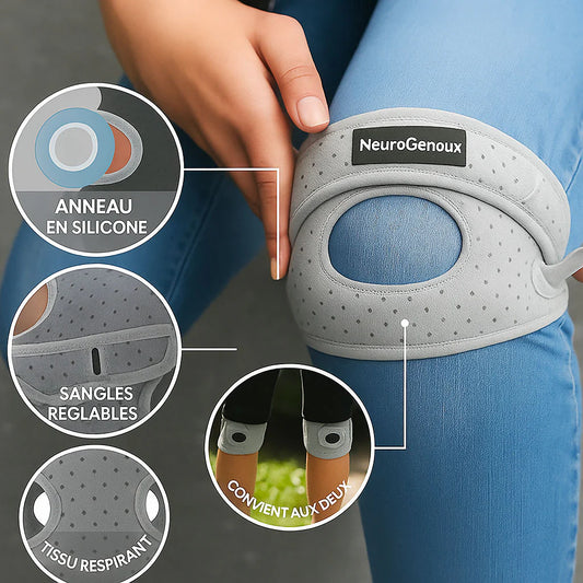 Genouillère Rotulienne NeuroGenoux — Réalignez l'Articulation du Genou Pendant vos Mouvements