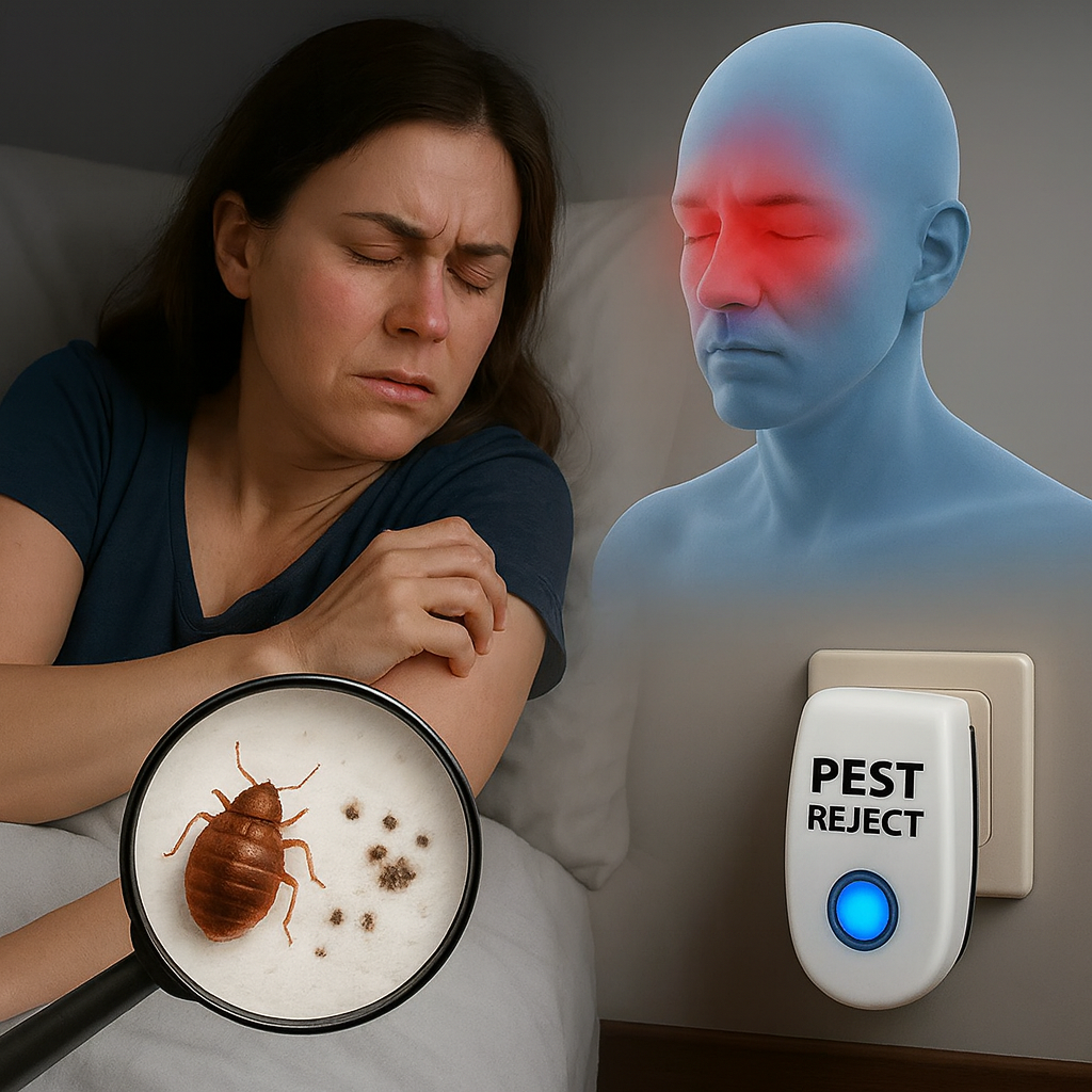 Pest Reject | Ultrasons contre les acariens, les puces, les punaises de lit, les mites et les moustiques