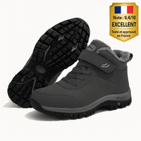 Botte ergonomique à scratch avec espace généreux pour les orteils et le talon -OrthoMotion