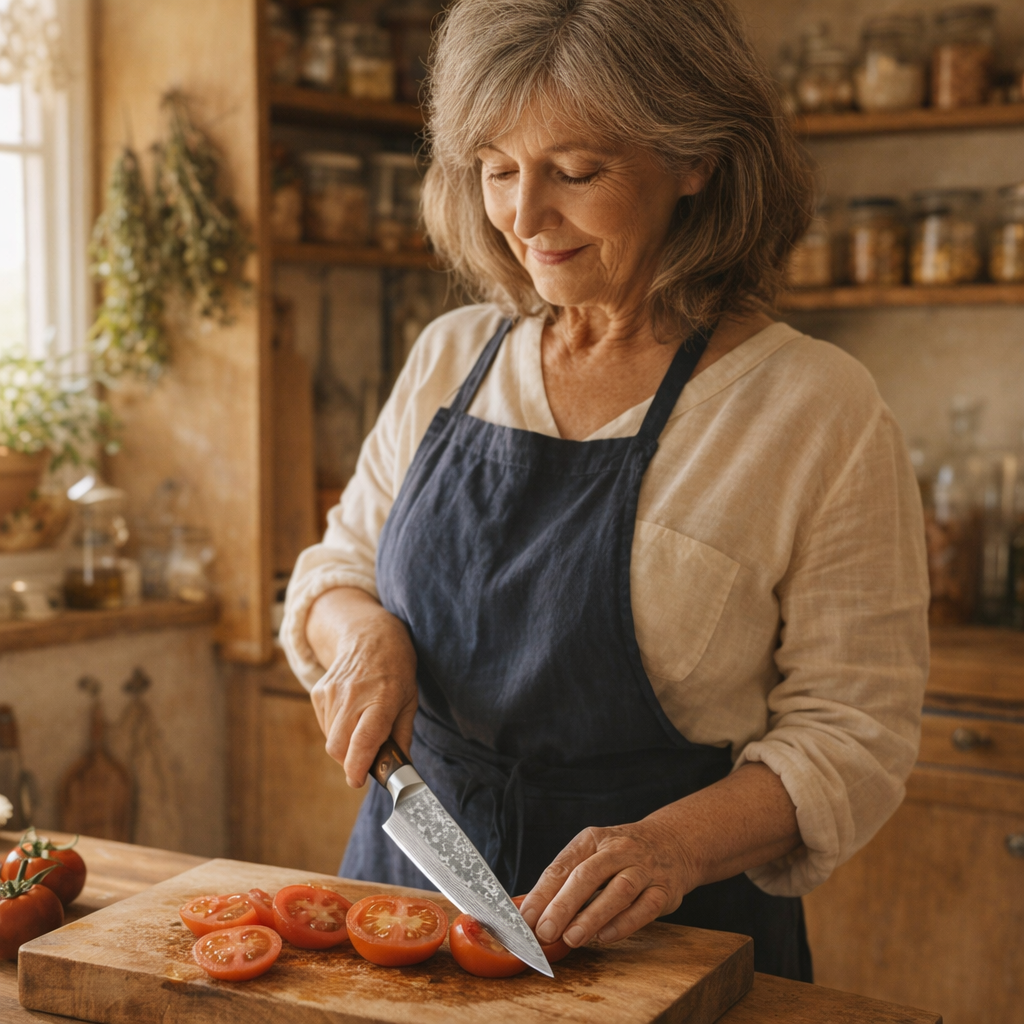 Couteau Damas Jacques Morel