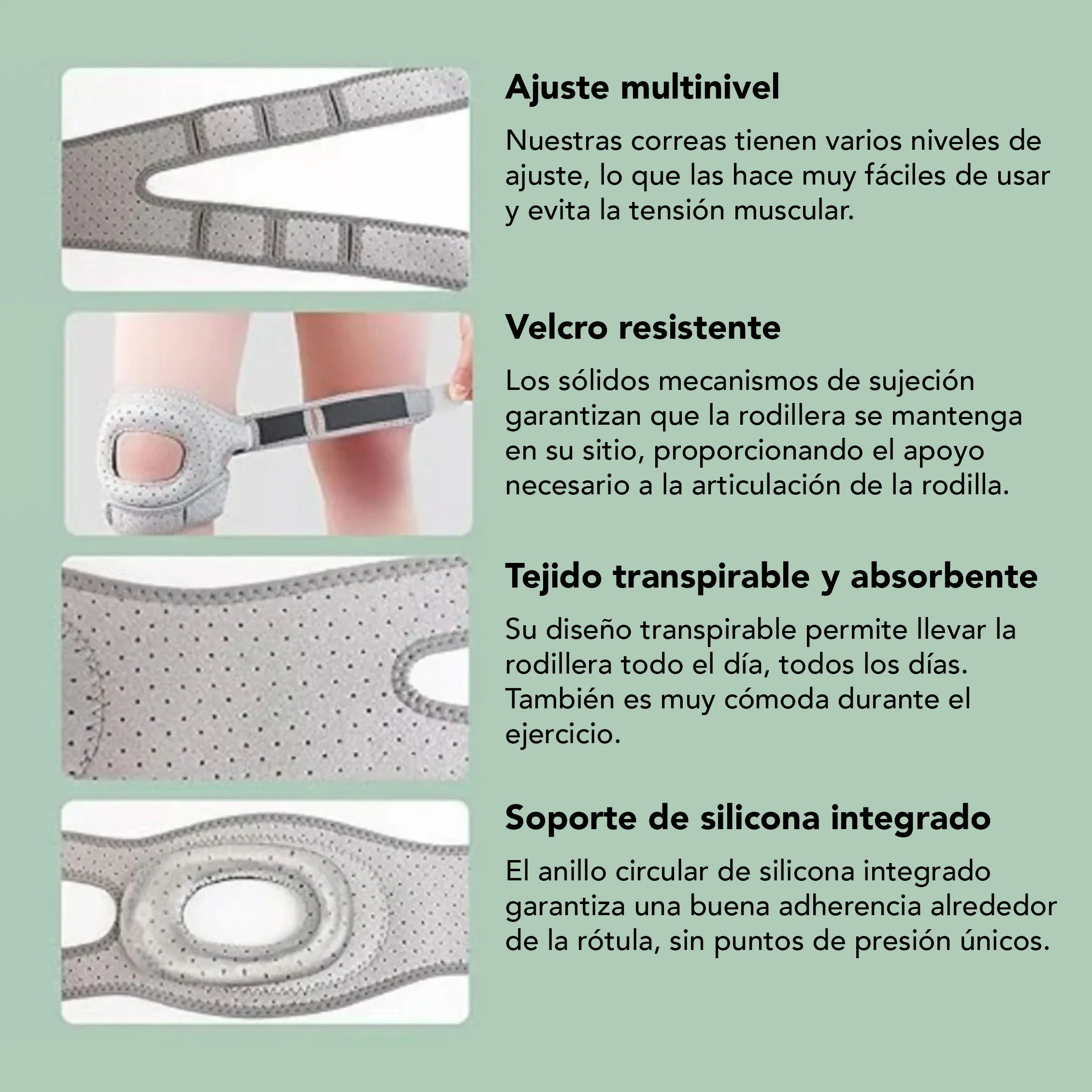 Rodillera Rotuliana NeuroRodillas — Realinea la Articulación de la Rodilla Durante tus Movimientos